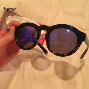 Earrings, sunglasses.